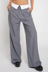 Fold Over Waistband Pants