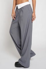 Fold Over Waistband Pants